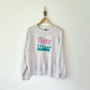 Vintage Josten's Wellness Program Workout sweatshirt